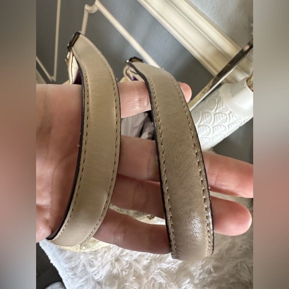 Euc Coach Madison Python Embossed Maggie Shoulder… - image 6